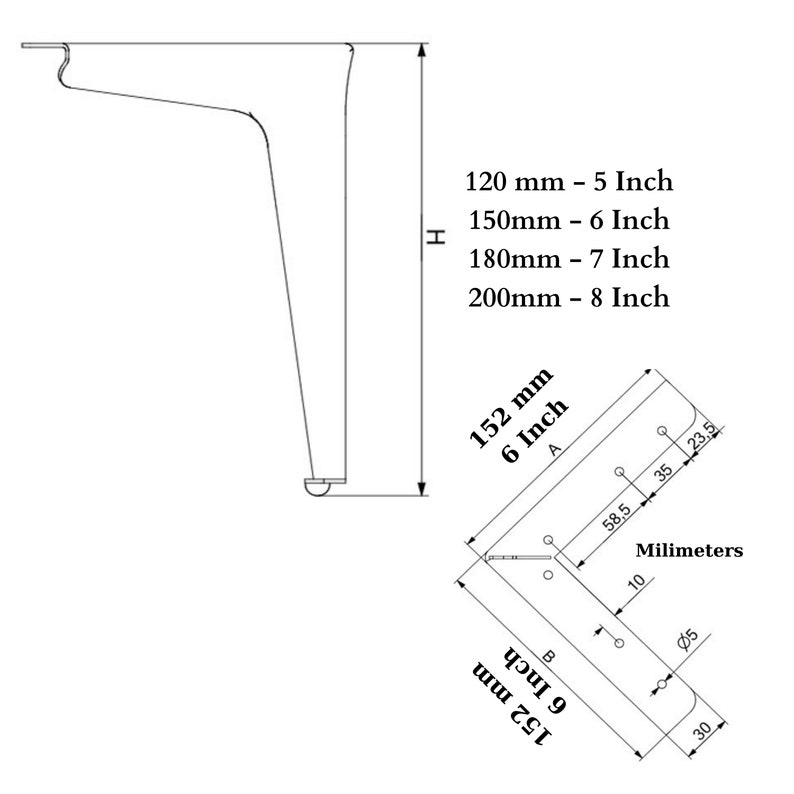 Modern Furniture Feet, Black Legs, Gold Furniture Legs for Sofa