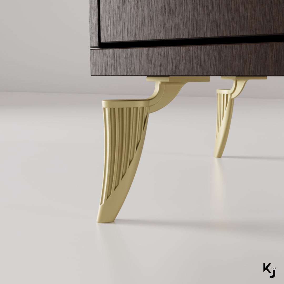 Design Gold Cabinet Legs, 16cm-6.3inch Furniture Legs, Gold Furniture ...