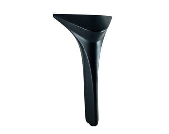 Modern Metal Furniture Legs: 6.3 Inch height, Black and Gold, Sofa, Bed, Cabinet Feet