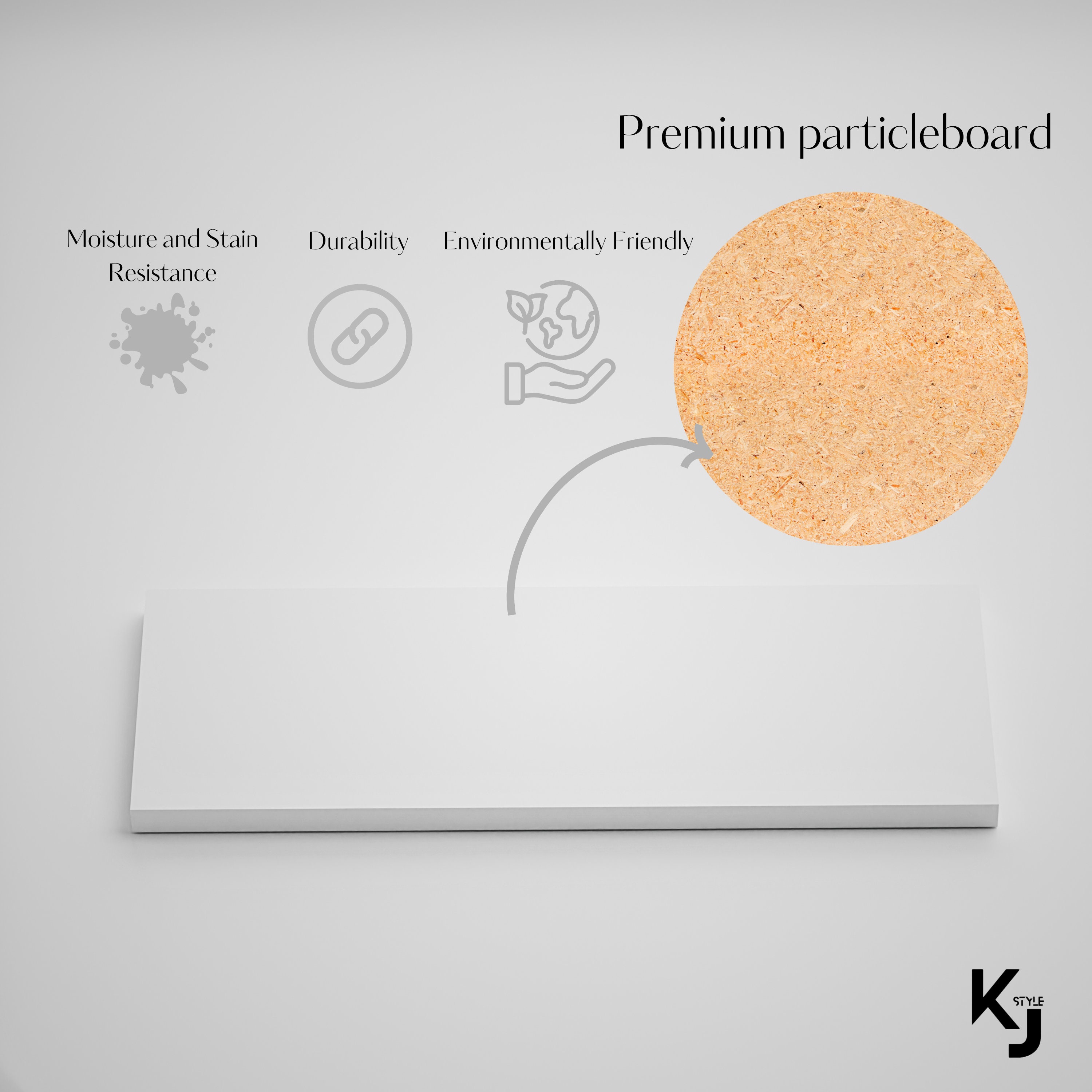 Customized White Melamine Shelf Gray, Black ,maple, 3/4 Thickness, Cut