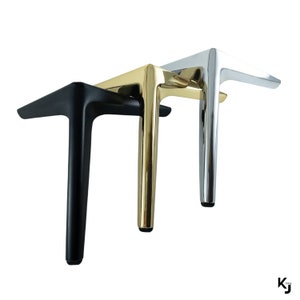 Modern Metal Furniture Legs: Gold, Black, Chrome - Sofa, Cabinet, Bed, 5-6-7-8 inch height.