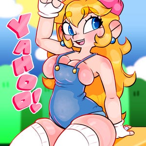 peach the plumber! | 8.5x11 print