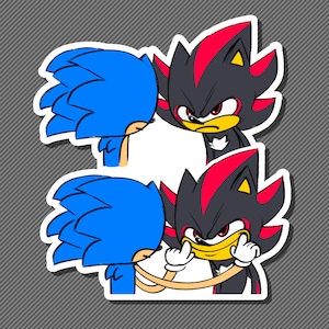 sonic & shadow! | matte sticker