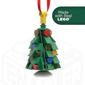 Ornament Christmas Tree Ornament Holiday Stocking Stuffer LEGO Gift Green | Made with 100% Genuine New LEGO