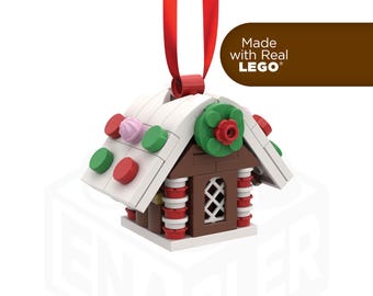 Gingerbread House Christmas Tree Ornament Holiday Stocking Stuffer