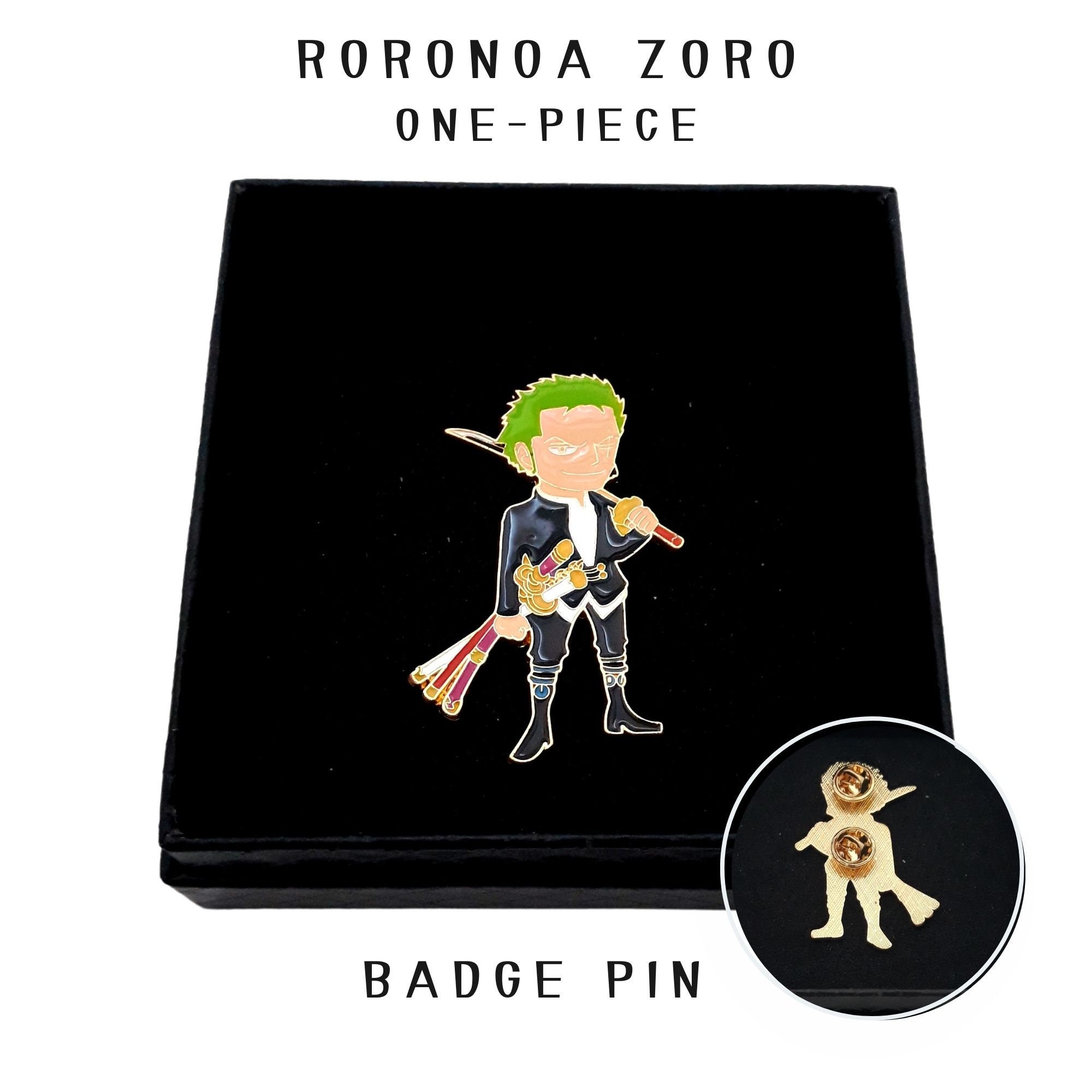Rare Anime One Piece Zoro Enamel Metal Pin Badge Limited Gift