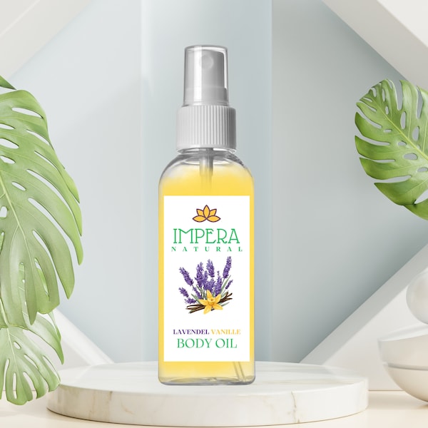 Lavendel Vanille Body Oil Erfrischendes Natürliche Pflege für Haut, Haare und Entspannung