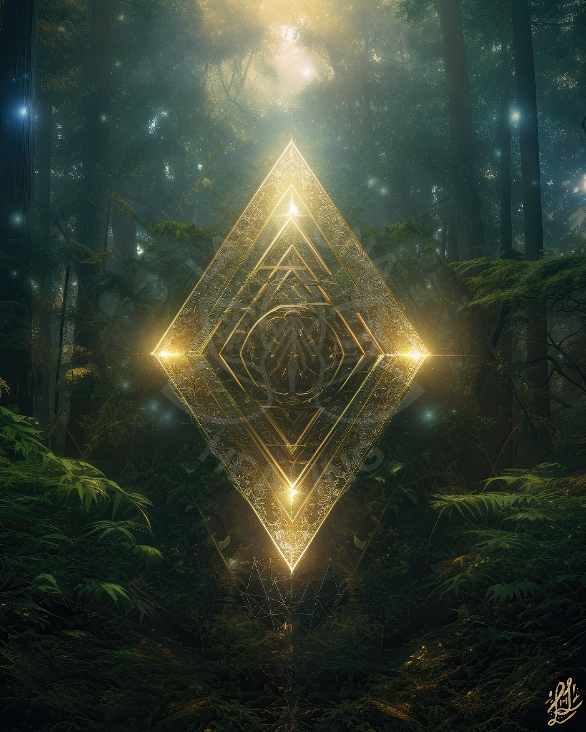 Light Code Digital Art, Celestial Alchemy Light Codes Digital Art ...