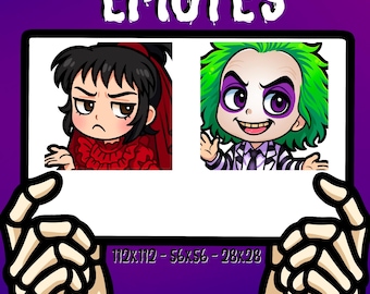 Beetlejuice Emotes | Twitch Emote | Discord Emote | Personal Use Emote