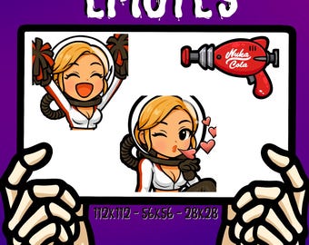 Fallout Emote | Nuka Cola Girl Emote | Twitch Emote | Discord Emote | Personal Use Emote