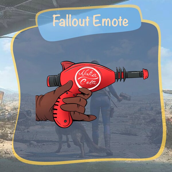 Fallout Emote | Fallout Thirst Zapper Emote | Twitch Emote | Kick Emote | Discord Emote