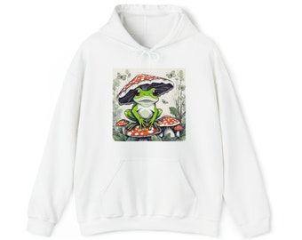 Frogie and mushroom Unisex Heavy Blend™ Hooded Sweatshirt