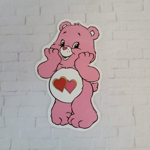 Love A Lot Bear Care Bear Sticker/water Bottle, Laptop, Notebook Sticker/  Gloss Vinyl Sticker 