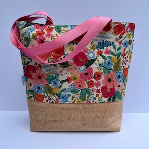 Rifle Paper Company Garden Party tote-canvas/cork