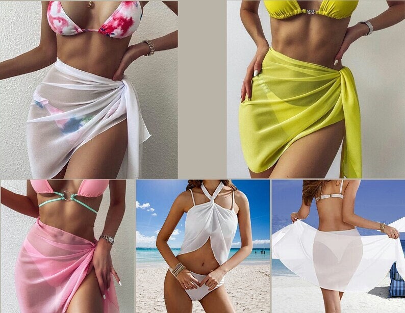 Kayotuas Women Beach Sarongs Sheer Cover Ups Bikini Wrap Skirt for Swimwear  - Walmart.com