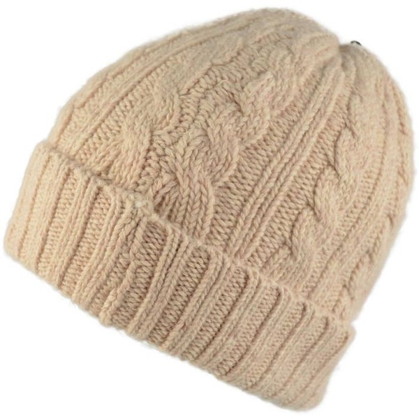 Classic Ribbed Cuff Unisex Knit Beanie Hat - Winter Fashion Wooly Cap for Men and Women