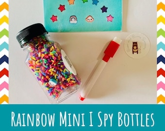 Rainbow Mini I Spy Bottles (Set of 5)