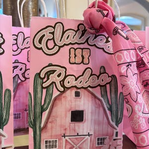 First Rodeo Birthday Party Favor treats gift boxes/bags
