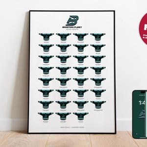 Boston Fleet PWHL 2024-25 Squad Poster Gift, Boston Fleet Women&#39;s Ice Hockey Team Poster Print - Shirt Poster Art