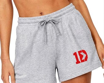 One Direction-short, cadeau voor haar, gymshort, sweatshort van sponsfleece