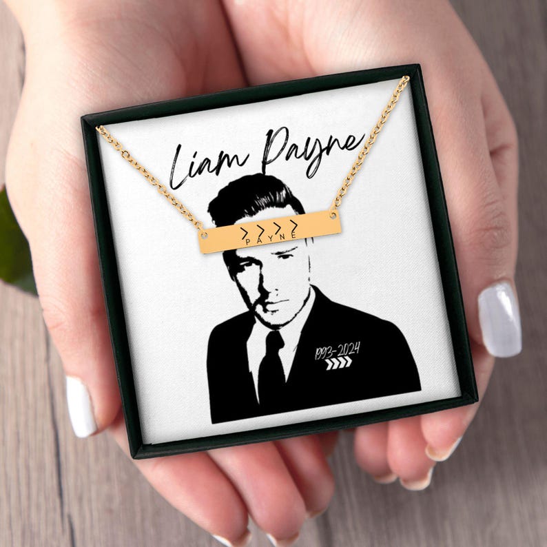 Liam Payne Memorial Necklace |horizontal Bar Necklace | One Direction ...