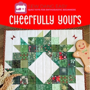 Patrón de mini colcha "Alegremente tuyo" en PDF