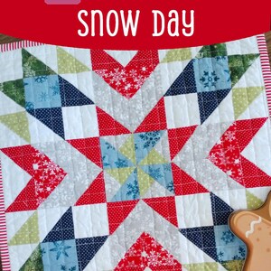 Patrón de mini colcha Snow Day (PDF)
