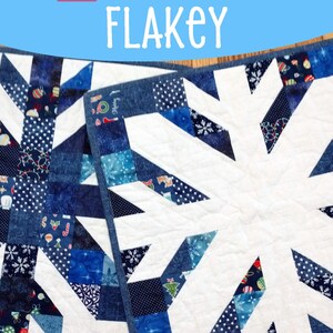 Patrón de mini colcha Flakey en PDF