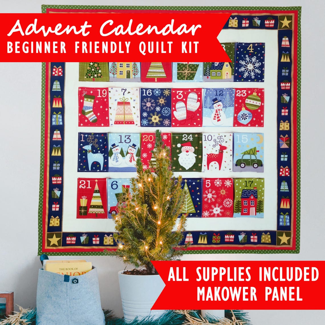 Advent Calendar Kit - All Supplies Included - Etsy
