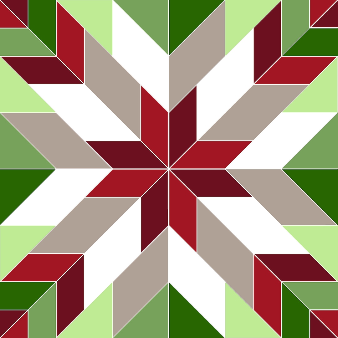 Christmas Barn Quilt Pattern Etsy