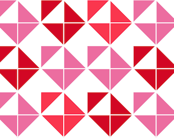 Patroon liefdesbrieven tafelloper