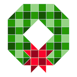Classic Wreath Mini Quilt Pattern PDF