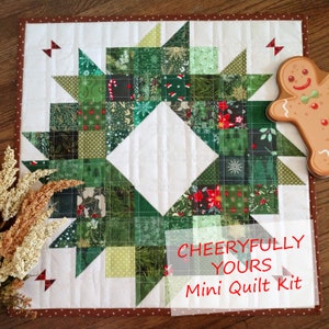 Cheerfully Yours Wreath Mini Quilt Kit