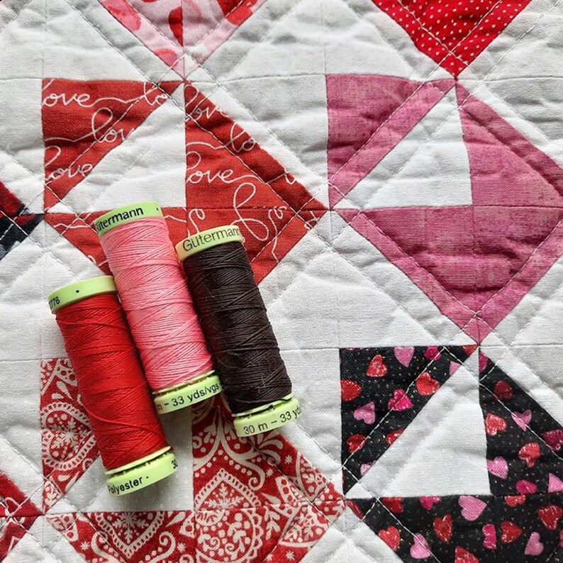 Love Letters Mini Quilt Kit and Pattern - Etsy