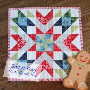 Snow Day Mini Quilt Kit + Pattern