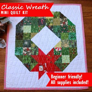 Classic Wreath Pre Cut Quilt Kit + Pattern