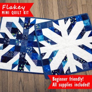 Flakey Mini Quilt Kit + Pattern