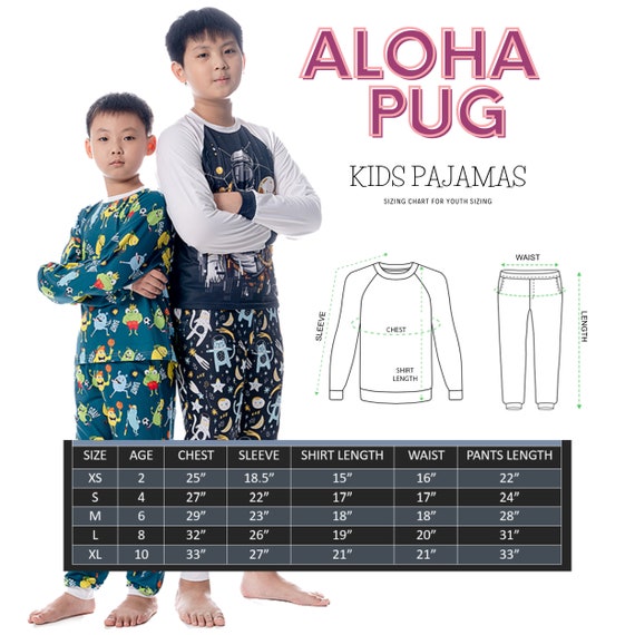 Space Pug Pajama Set in Kids and Adult Sizing Matching Family Pjs Fun Matching Pajamas Great Gift for Pug Lover Pug Life Pajamas Etsy UK