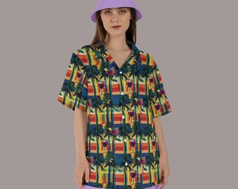 Cocktail Party Aloha Shirt: Erwachsene, Jugendliche, Haustiergrößen für passende Familienshirts