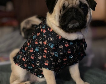 Sci-Fi Haustier Hawaiihemden: Hund, Katze, Meerschweinchen Aloha Shirt