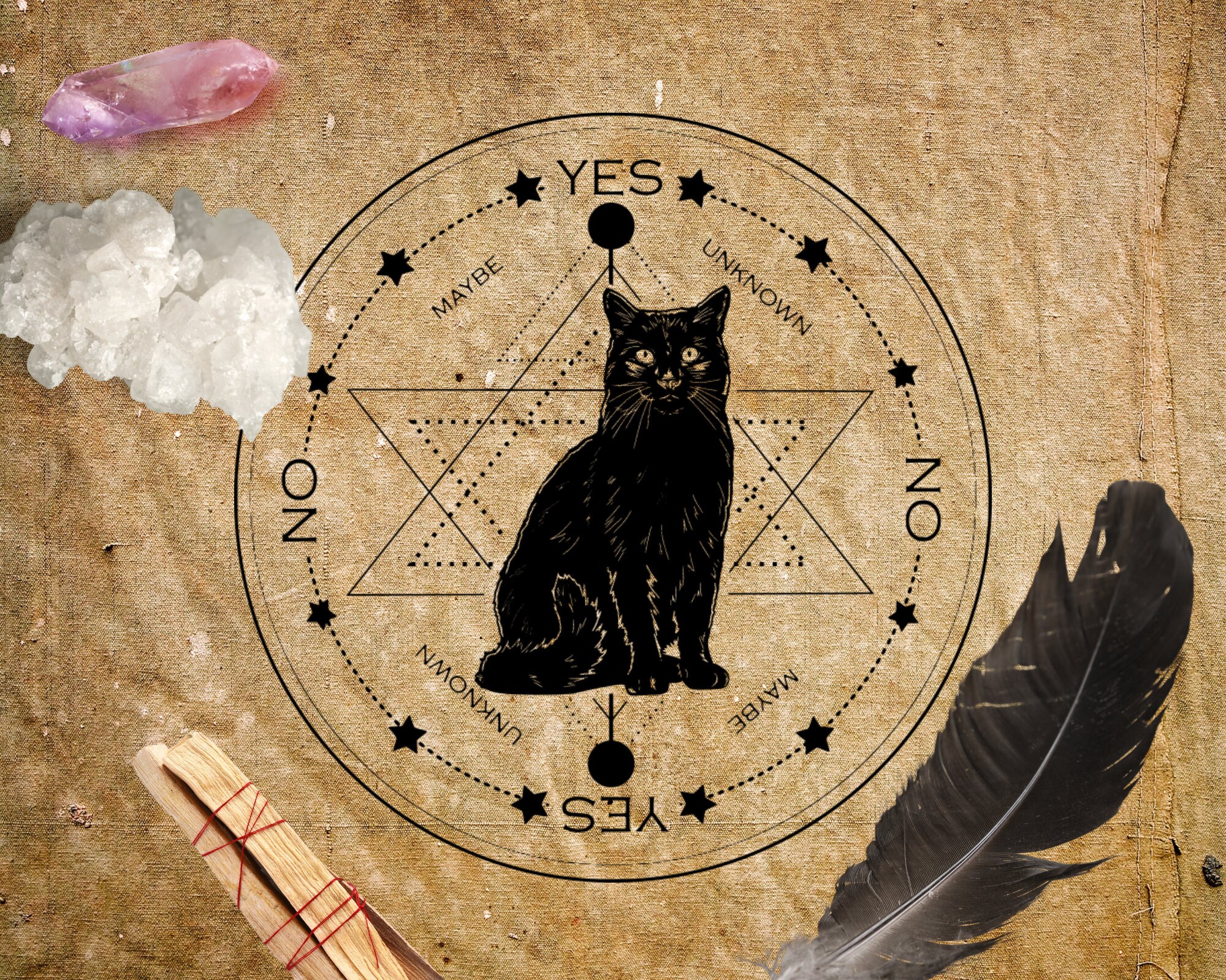 Black Cat Divination Board Svg Magic Svg Celestial Svg Etsy
