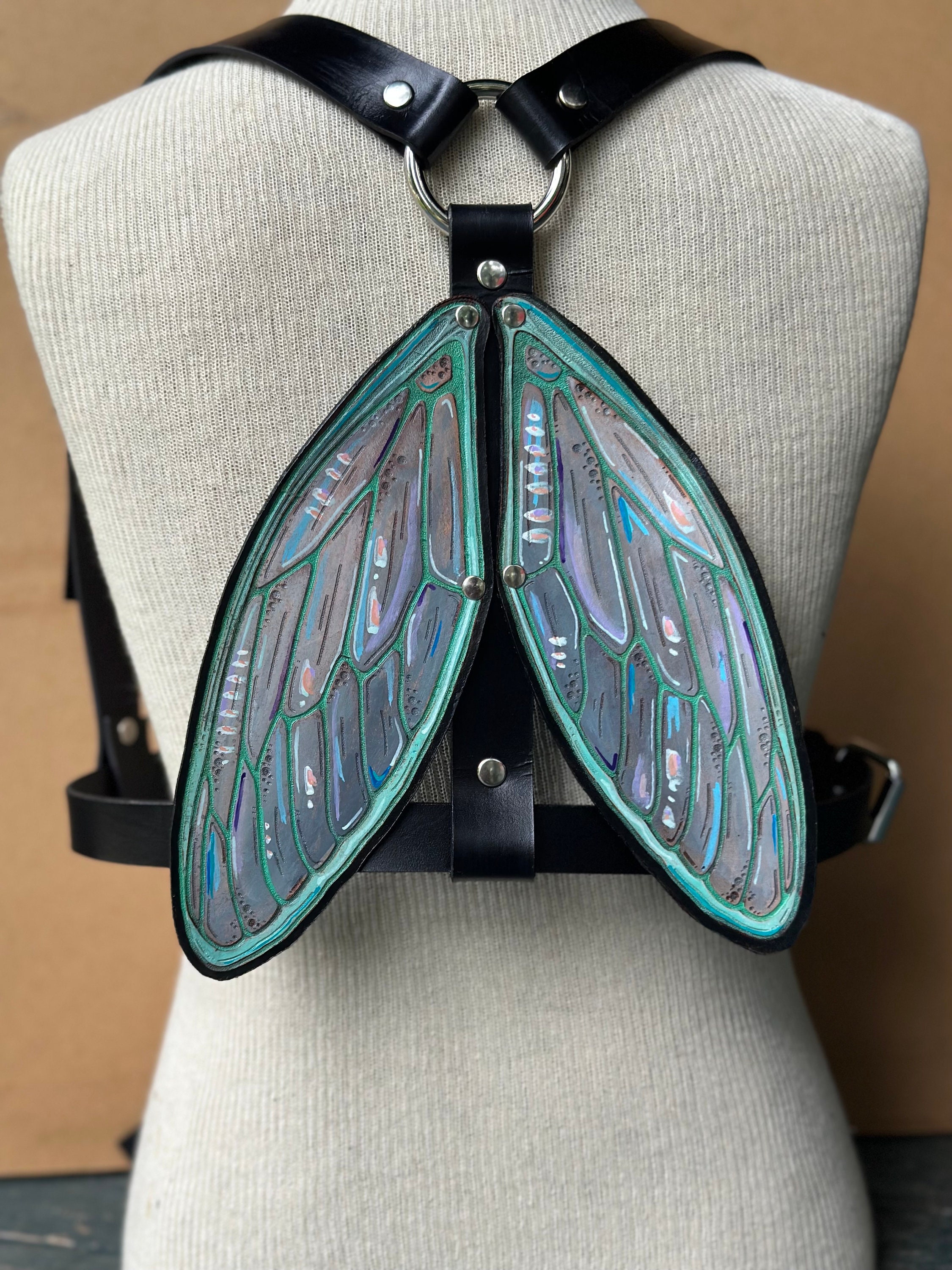 Black Butterfly/FairyWing Harness Fairy Wing Harness by Doc Stone Studios - Etsy main image 4