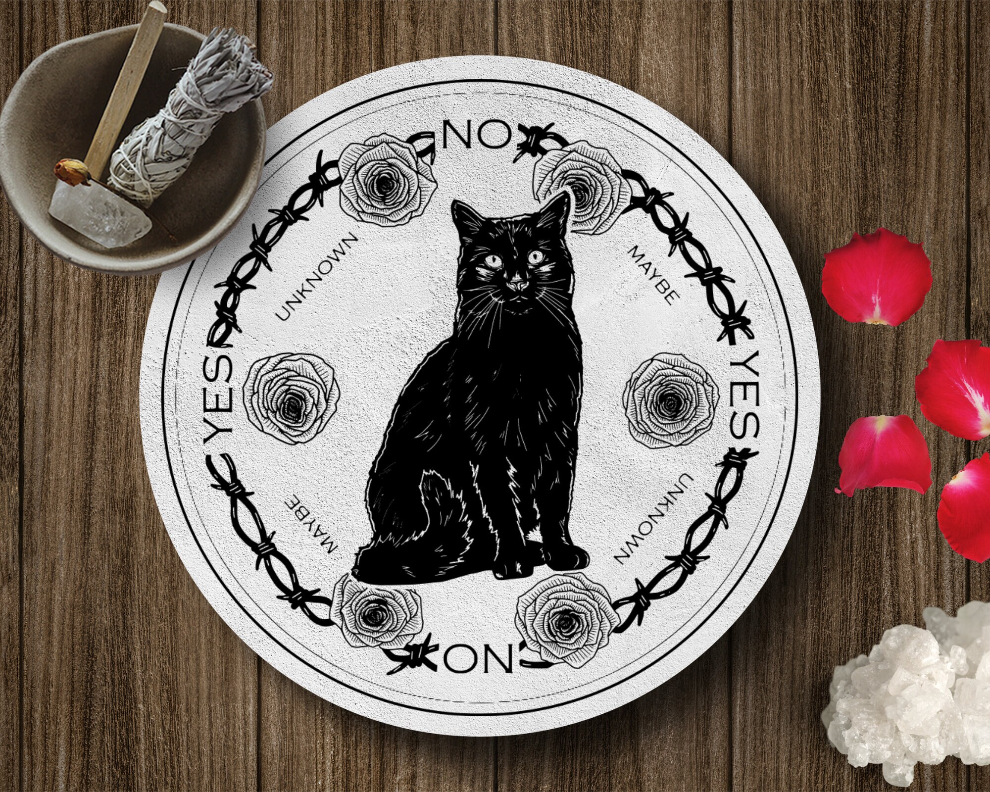 Black Cat Divination Board Svg Magic Svg Celestial Svg Etsy