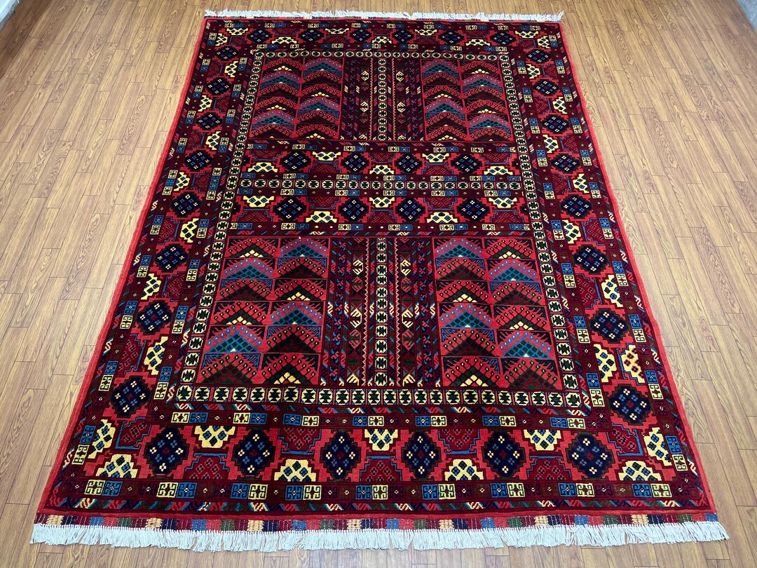 Hatchlu Rug Terracotta 5x7 Ft Hatchlu Area Rug - Afghan Hand Knotted Veg Dyes Wool ...