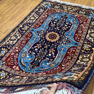 3x5 Afghan Tribal Area Rug, Hand Knotted Natural Madder Dye Wool rug, Entryway rug, Kitchen rug, Bedroom rug, Kids room rug