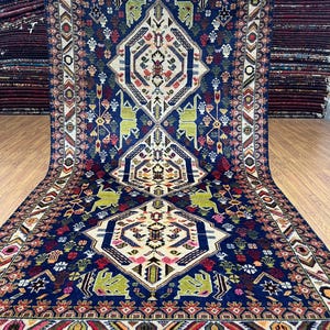 4x7 Ft Baluch Area Rug - Afghan Vintage Hand Knotted Veg Dyes Wool Rug - Bedroom Rug 4x7 Ft - Kitchen Rug 4x7 Ft - Kids Room Rug 4x7 Ft