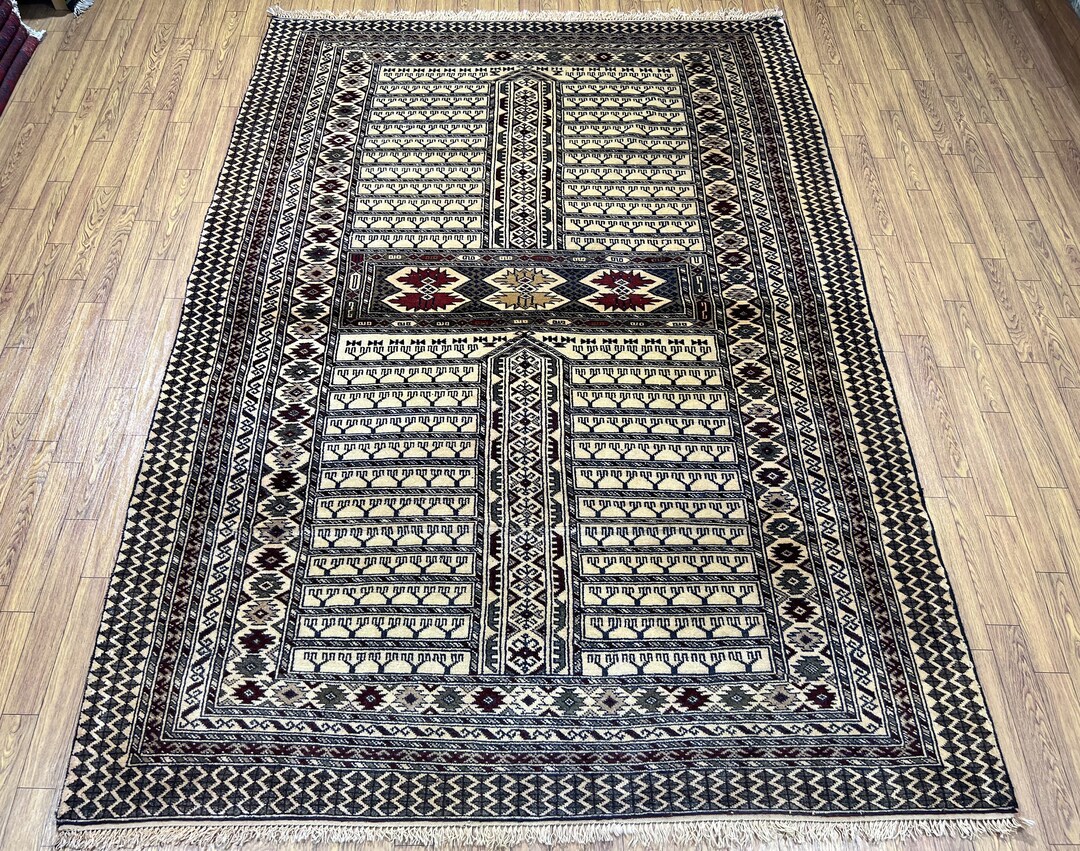 Hatchlu Rug Vintage 4x6 Hatchlu Area Rug, Afghan Hand Knotted Veg Dyes Wool Rug ...