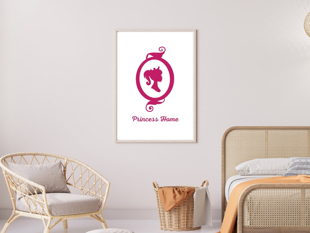 Barbie House Printable Poster Girls Princess Room Wall Décor Etsy