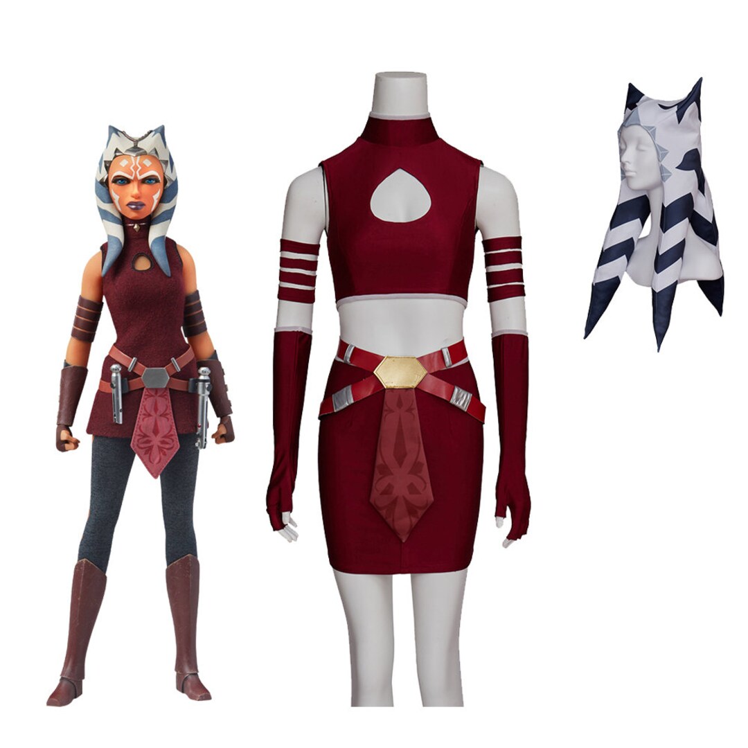 Ahsoka Tano Costume Full Set Halloween Cospaly Costumes Etsy