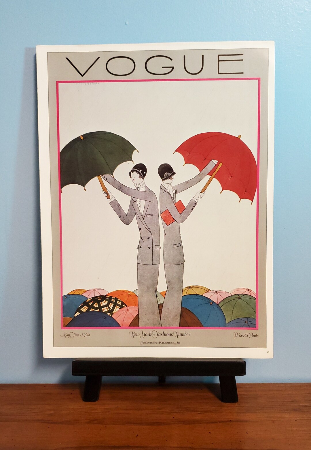 Vintage Vogue Magazine Cover Poster Vintage Art Deco Vogue Etsy Il 1080xN.5256592101 P30z